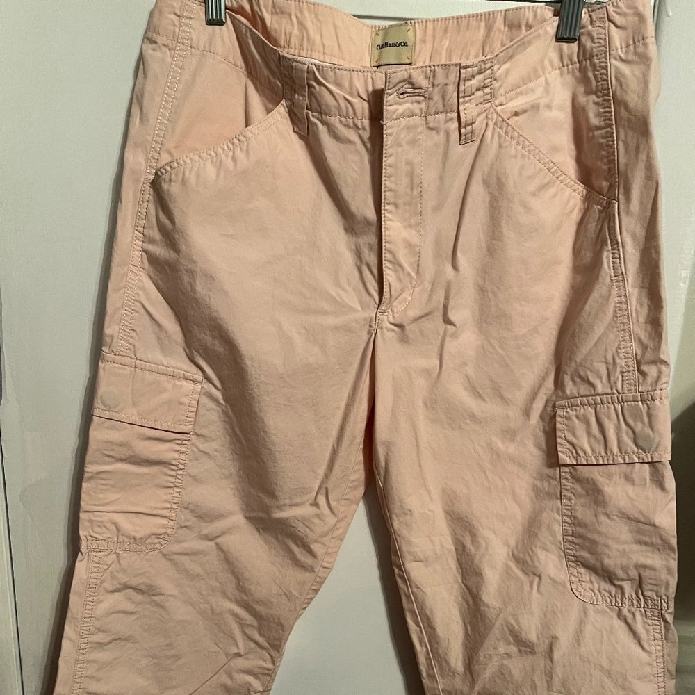 G.H BASS&CO Light Pink Cargo pants SZ 12